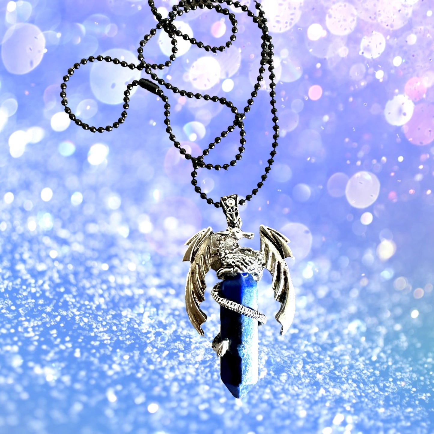 Dragon Lapis Lazuli Pendant Necklace
