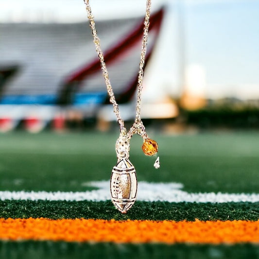 Football Pendant Necklace