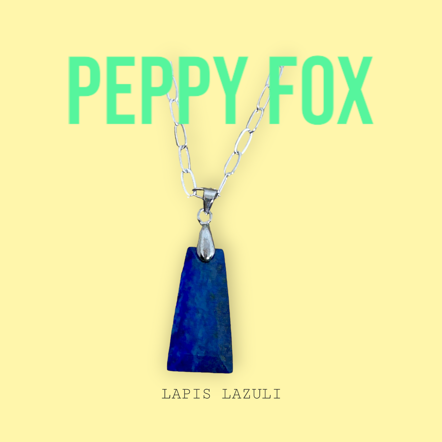Lapis Lazuli Trapez Pendant Necklace